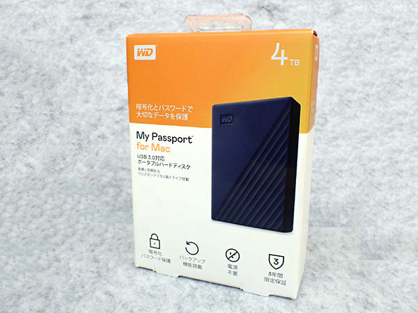 新品 未開封】Mac用ポータブルHDD [4TB/USB3.0対応] WDBA2F0040BBL ...