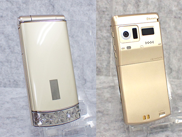 中古】docomo STYLE series F-02C ゴールド ANTEPRIMA GOLD ガラケー