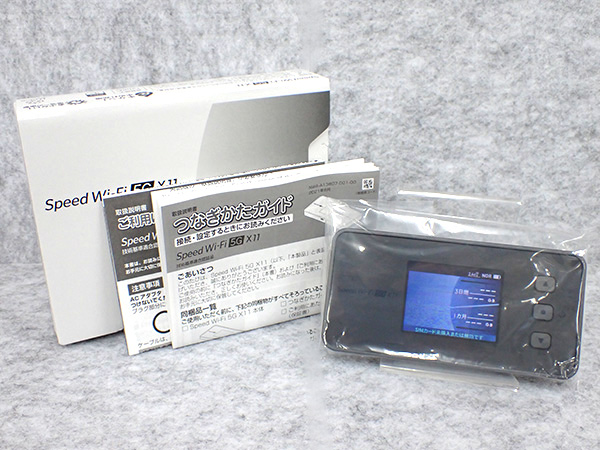 新品 未使用】SIMフリー UQ Speed Wi-Fi 5G X11 チタニウムグレー