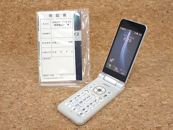スマートフォン/携帯電話ソフトバンク AQUOS ケータイ2 601SH ホワイト SIMフリー