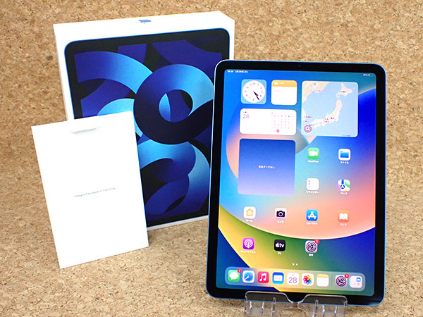 中古 美品】iPad Air 10.9インチ 第5世代 Wi-Fi 64GB ブルー MM9E3J/A 2022年春モデル 本体  JAN:4549995295160 / iPhone・スマホの中古販売 大阪梅田・本町｜ウルモバイル