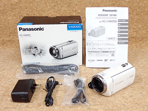 中古 良品】Panasonic HC-V480MS ビデオカメラ フルハイビジョン対応