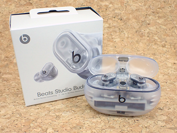 中古 極美品】Beats Studio Buds + MQLK3PA/A トランスペアレント ノイズキャンセル イヤホン 2023年6月発売モデル  付属完品 JAN:4549995379150 / iPhone・スマホの中古販売 大阪梅田・本町｜ウルモバイル