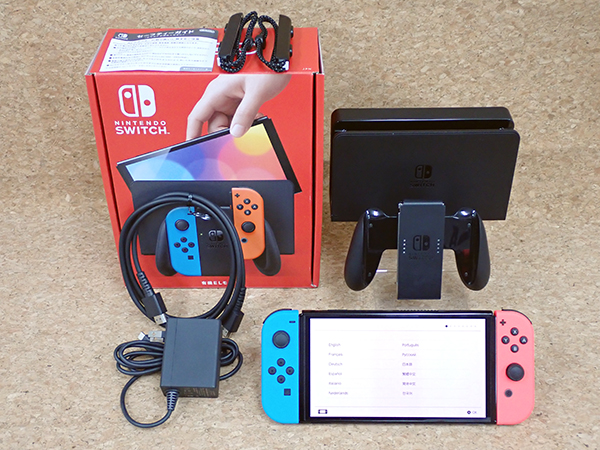 中古 美品】任天堂 Nintendo Switch 有機ELモデル Joy-Con[L] ネオン 