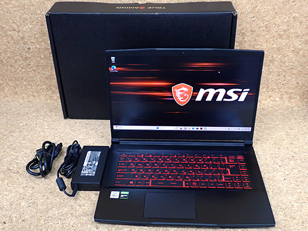 中古 良品】MSI Thin GF63-10SCXR-026JP[15.6 型/Core i7 10750H/HDD：1TB / SSD ：  256GB/16GB /officeなし] ゲーミングPC JAN:4526541189616 / iPhone・スマホの中古販売  大阪梅田・本町｜ウルモバイル