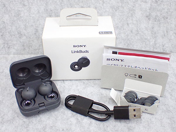 中古 美品】SONY LinkBuds WF-L900H グレー Bluetooth ワイヤレス ...