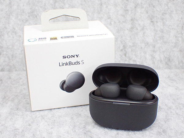 中古 美品】SONY LinkBuds S WF-LS900N ブラック ノイズキャンセリング 